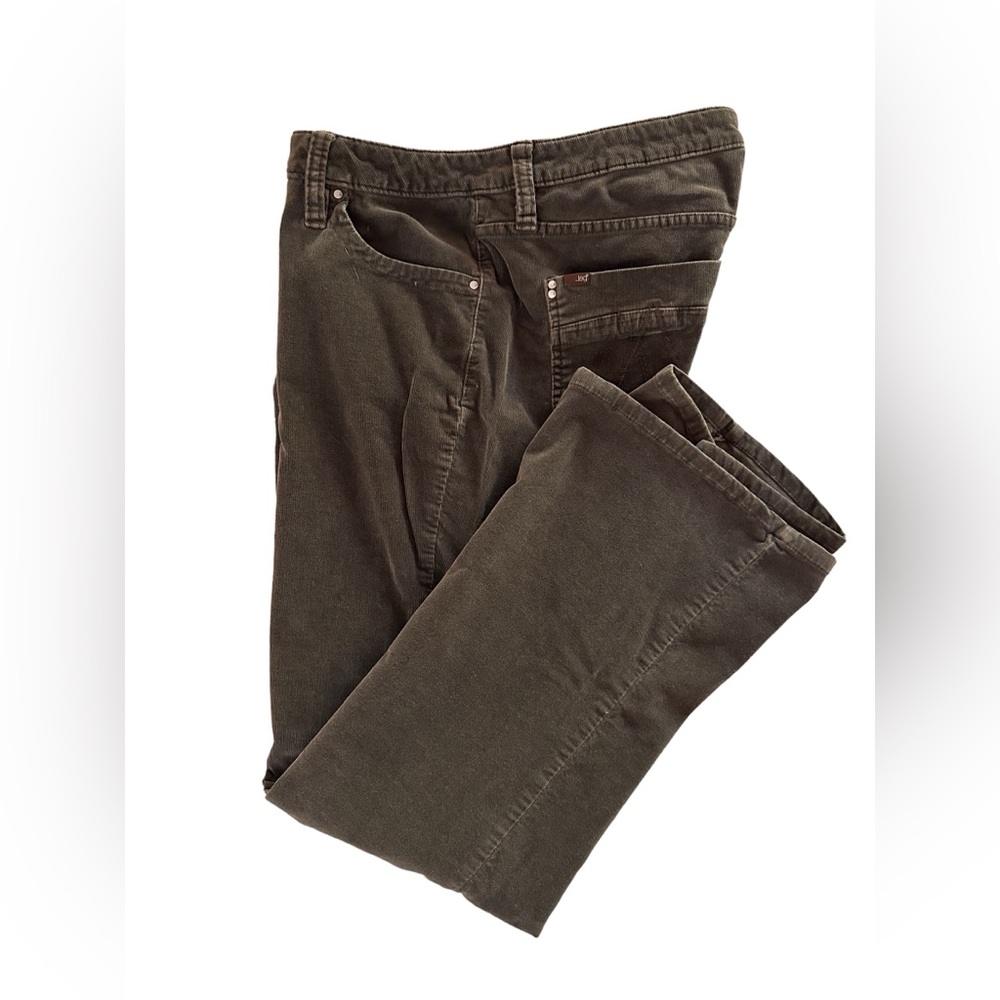 Jag Stretch Women's Soft Corduroy Brown Bootcut Jeans, size 12